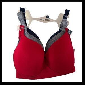 NWT 40DD Nautica Super Soft Everyday Bra Set